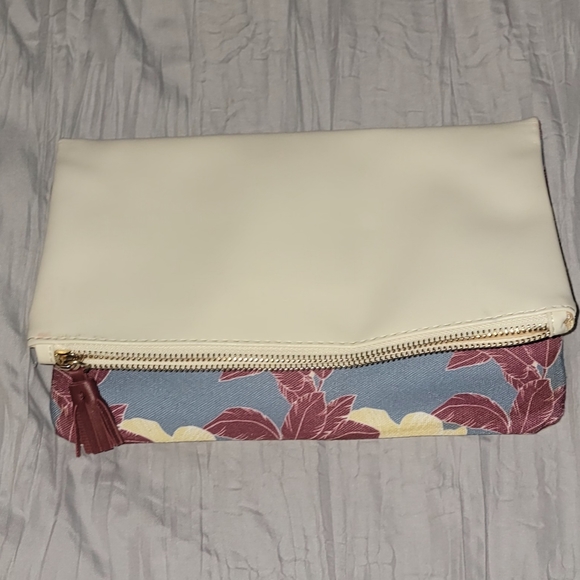 Rachel Pally Leather-Trimmed Reversible Floral Clutch - Picture 4 of 8